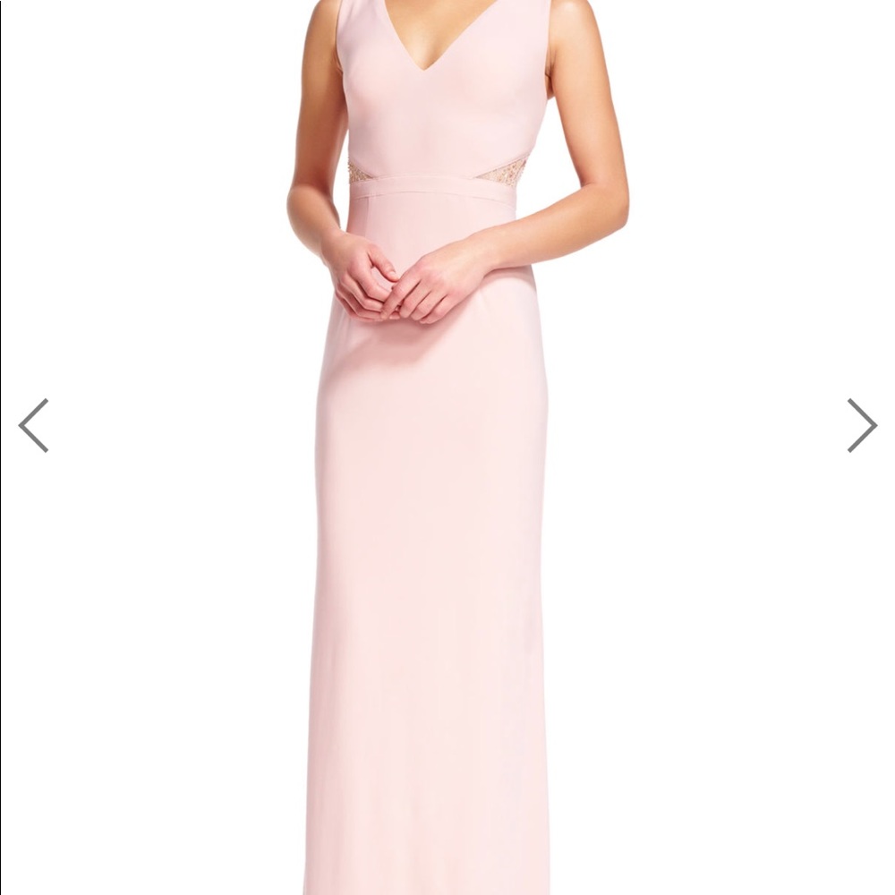 Adrianna Papell blush dress not altered!